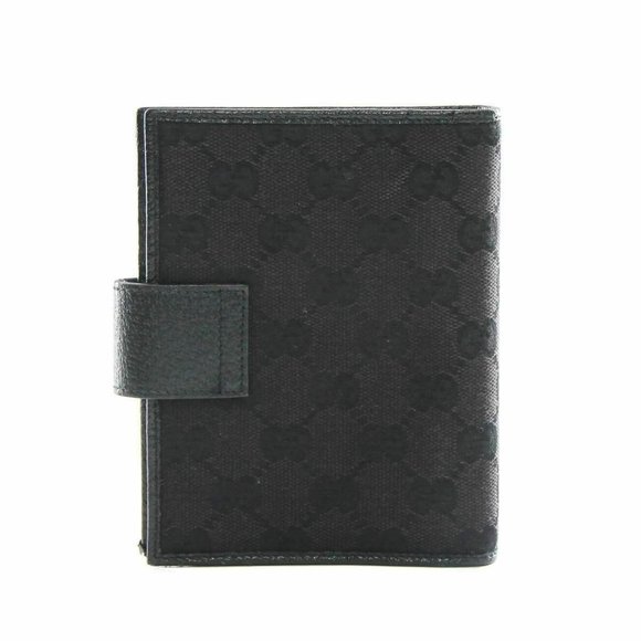 Gucci Web Black GG Logos Pattern Agenda Notebook - Picture 4 of 14